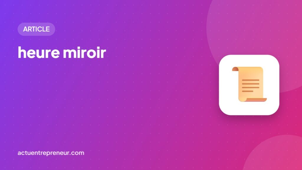 heure miroir